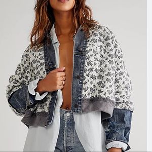 Free People Ditsy Denim Jacket
